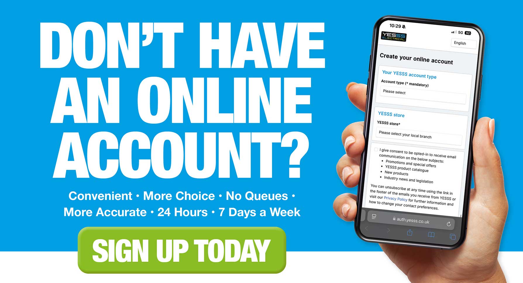 Open a trade account online now